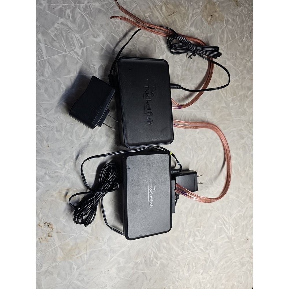 2 RocketFish WirelessSpeaker Kit RF-WRSK18 & RF-WHTIB-A Receivers Only TESTED